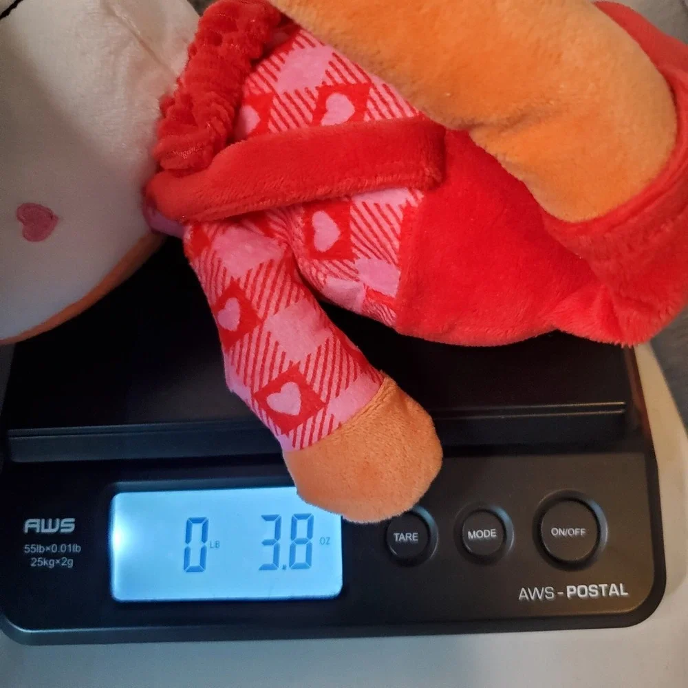 Create Imagine Valentine's Day Adorable Fox In Red Outfit Plush W/Rattle Crinkle